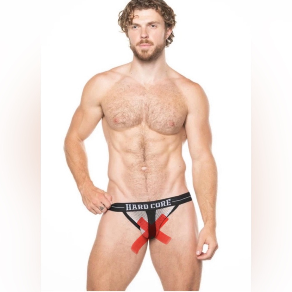 HARDCORE BY GO SOFTWEAR White Peep Jockstrap